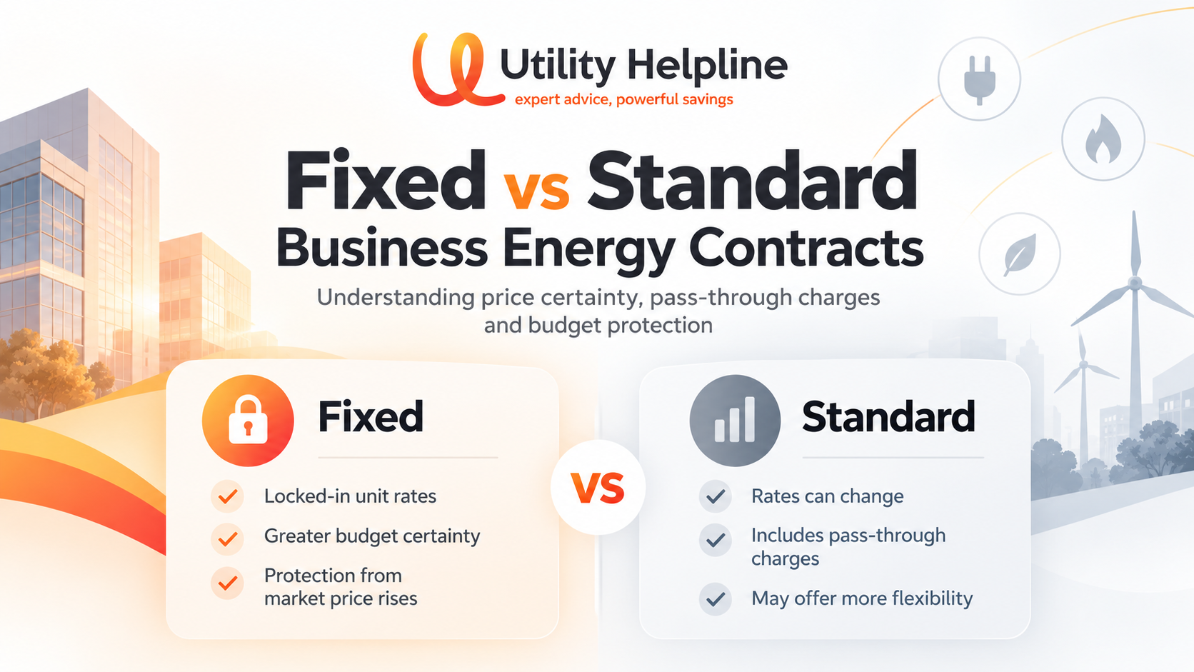 Fixed vs Standard Business Energy Contracts | Utility Helpline